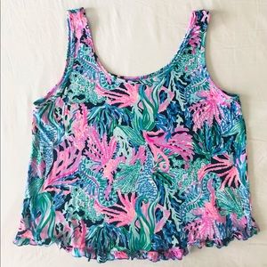 Lilly Pulitzer Colorful Top Size XL